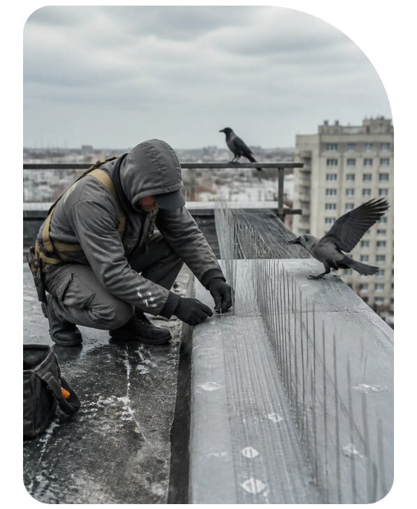 Защита от ворон под ключ в Тамбове по цене от 5077 р. | Сенат-Тмб